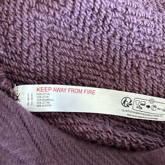 FREE PEOPLE Beach Halter hooded shorts romper Soft Terry plum color Sz XS - Picture 8 of 16